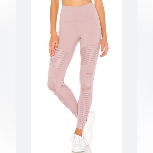 ALO Yoga Pants - Alo (Lilac) Moto Leggings S
